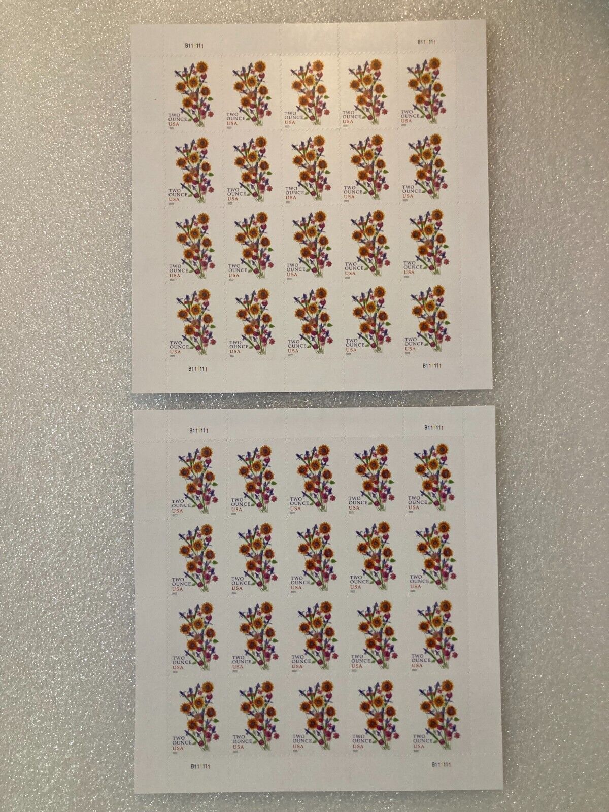 Sunflower Bouquet 2022 USPS Stamps ��� All Brand New Forever Stamps i