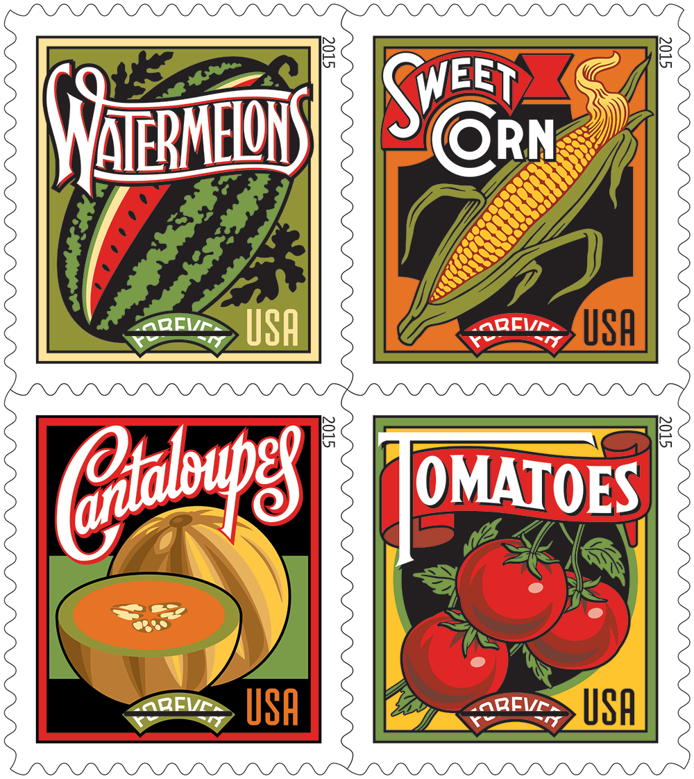 Summer Harvest 2015 USPS Stamps ��� All Brand New Forever Stamps i