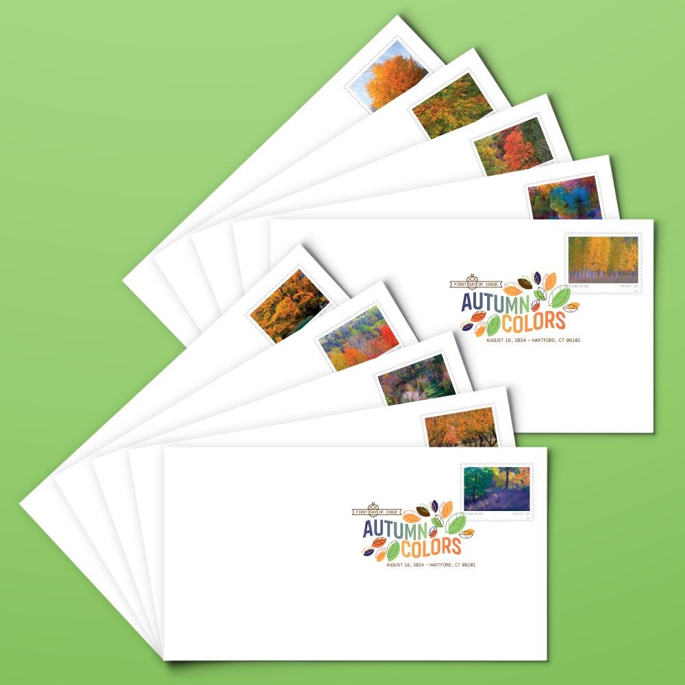 Autumn Colors 2024 USPS Stamps ��� All Brand New Forever Stamps i