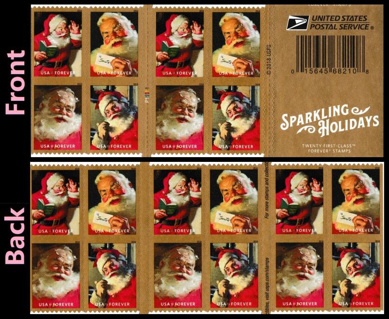 Sparkling Holiday 2018 USPS Stamps ��� All Brand New Forever Stamps i