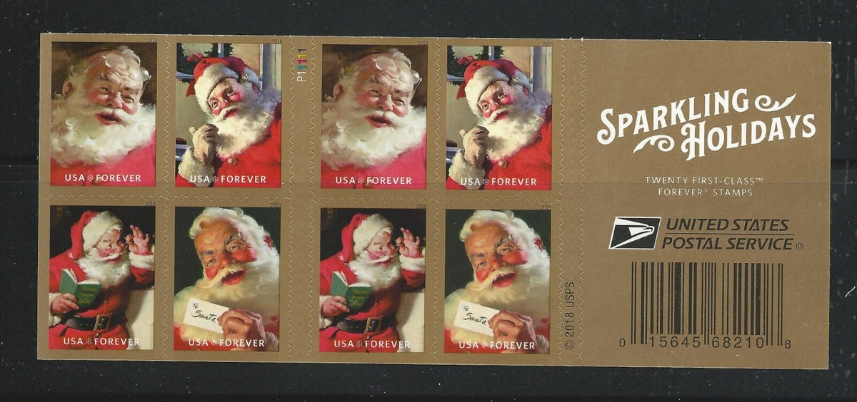 Sparkling Holiday 2018 USPS Stamps ��� All Brand New Forever Stamps i