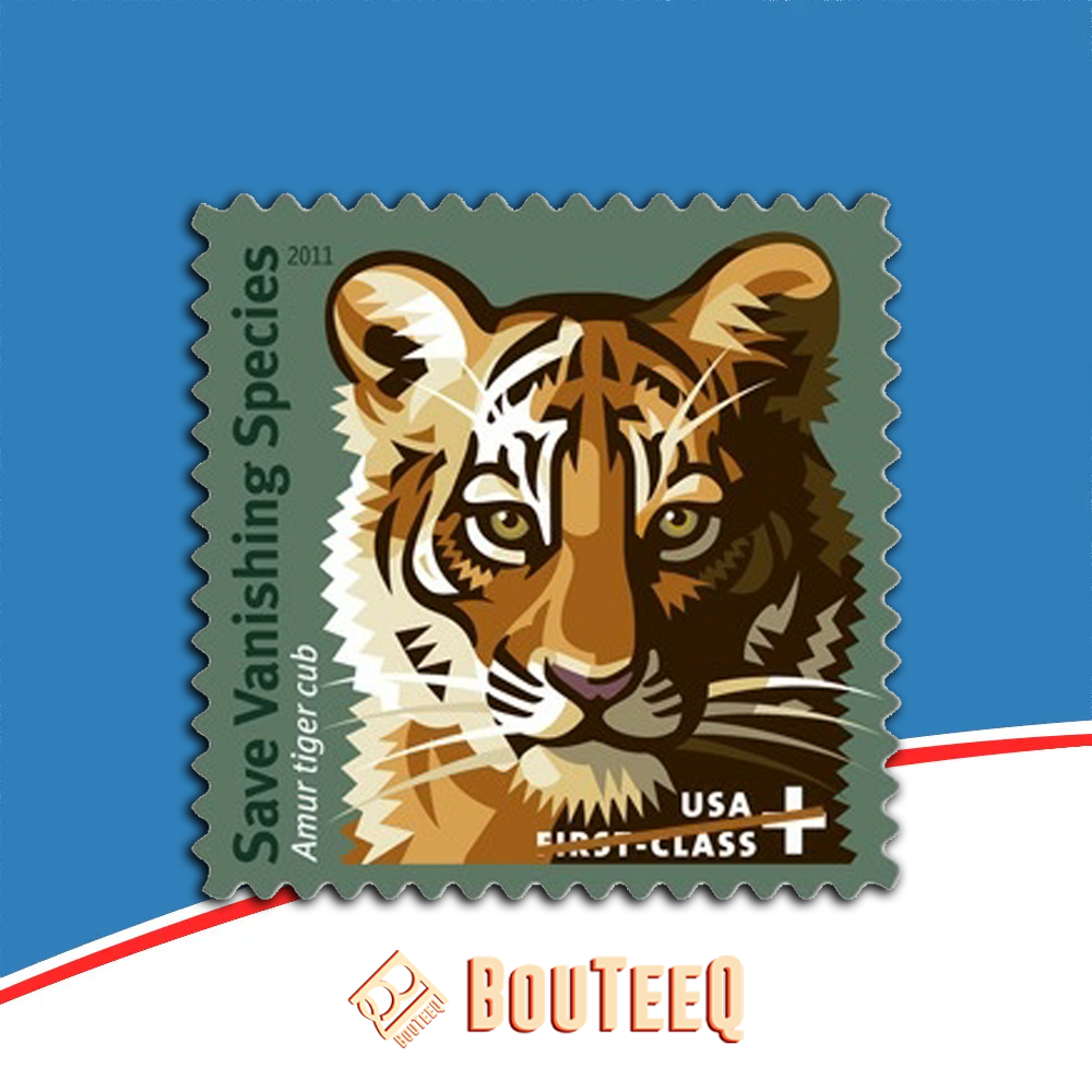 Save Vanishing Species Amur Tiger 2011 USPS Stamps ��� All Brand New Forever Stamps i