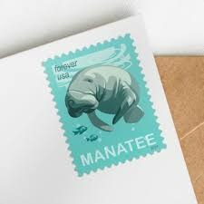 Save Manatees 2024 USPS Stamps ��� All Brand New Forever Stamps i