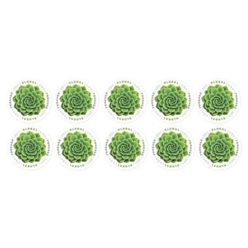 Global The Green Succulent 2017 USPS Stamps ��� All Brand New Forever Stamps i