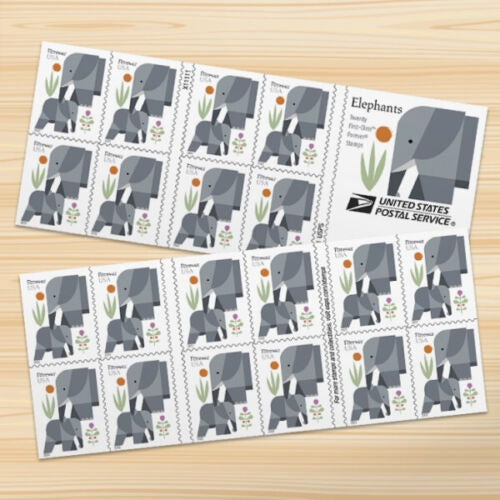 Elephants 2022 USPS Stamps ��� All Brand New Forever Stamps i
