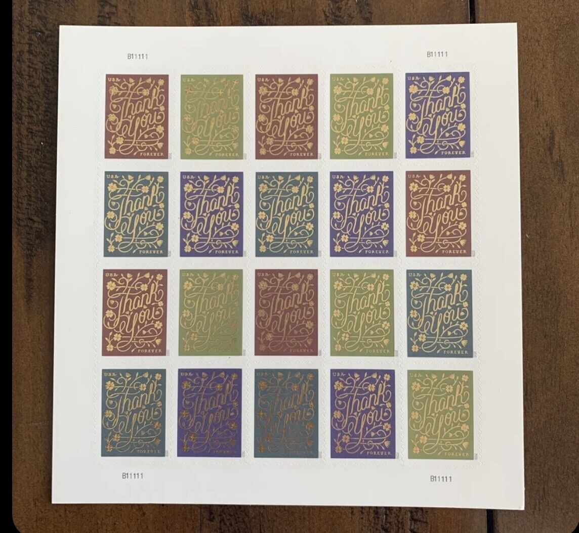 Thank You 2020 USPS Stamps ��� All Brand New Forever Stamps i