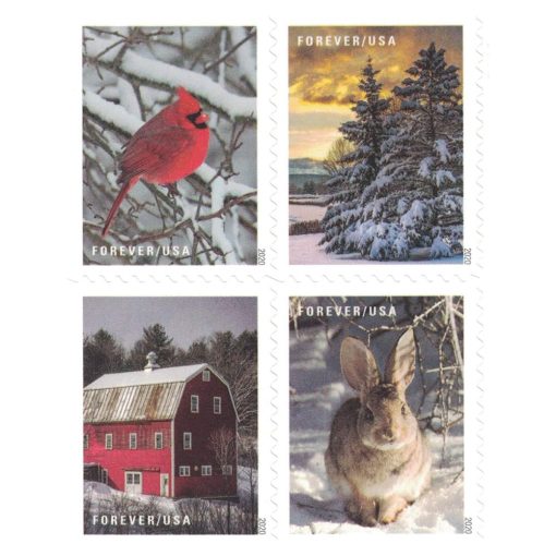 Winter Scenes 2020 USPS Stamps