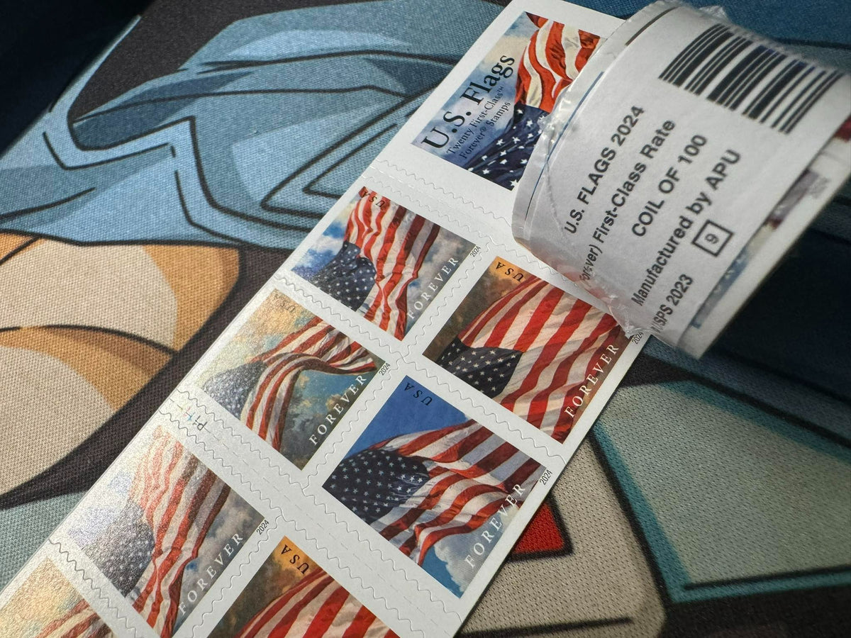 2024 US Flags USPS Stamps Brand New Free Shipping image 4