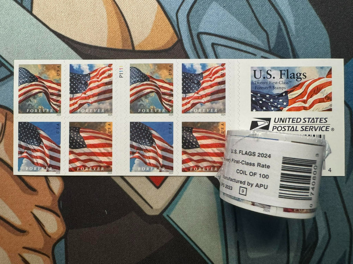 2024 US Flags USPS Stamps Brand New Free Shipping image 3