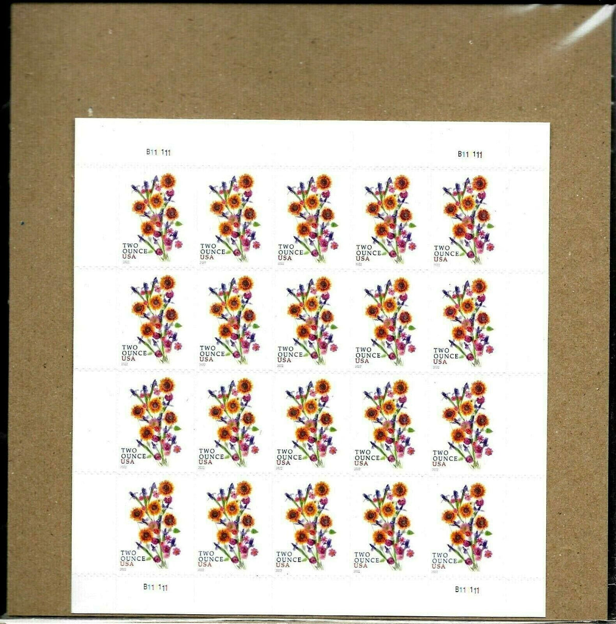 Sunflower Bouquet 2022 USPS Stamps ��� All Brand New Forever Stamps i