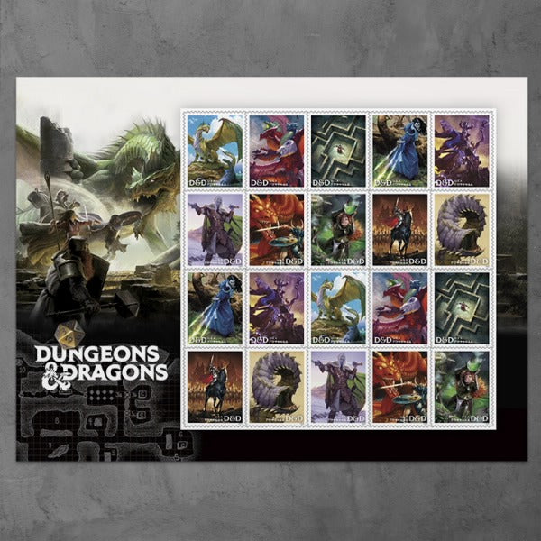 Dungeons & Dragons 2024 USPS Stamps ��� All Brand New Forever Stamps i