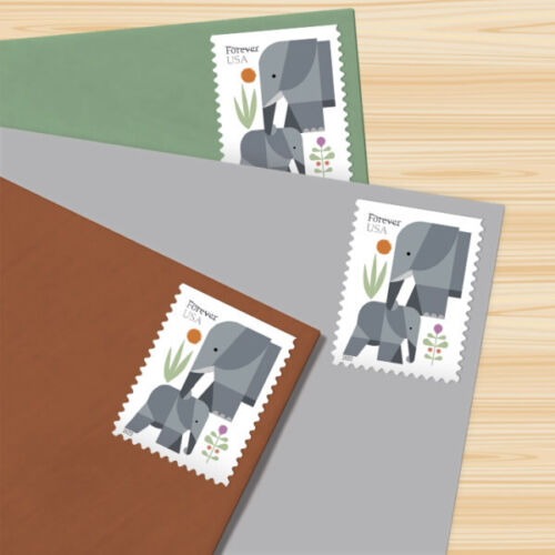 Elephants 2022 USPS Stamps ��� All Brand New Forever Stamps i