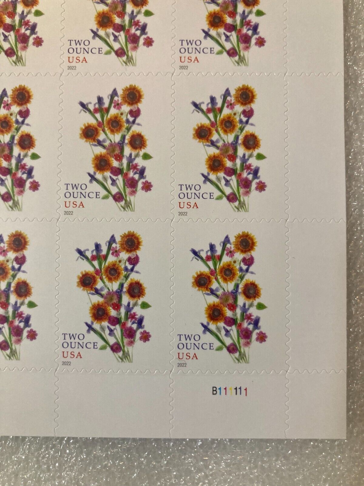 Sunflower Bouquet 2022 USPS Stamps ��� All Brand New Forever Stamps i