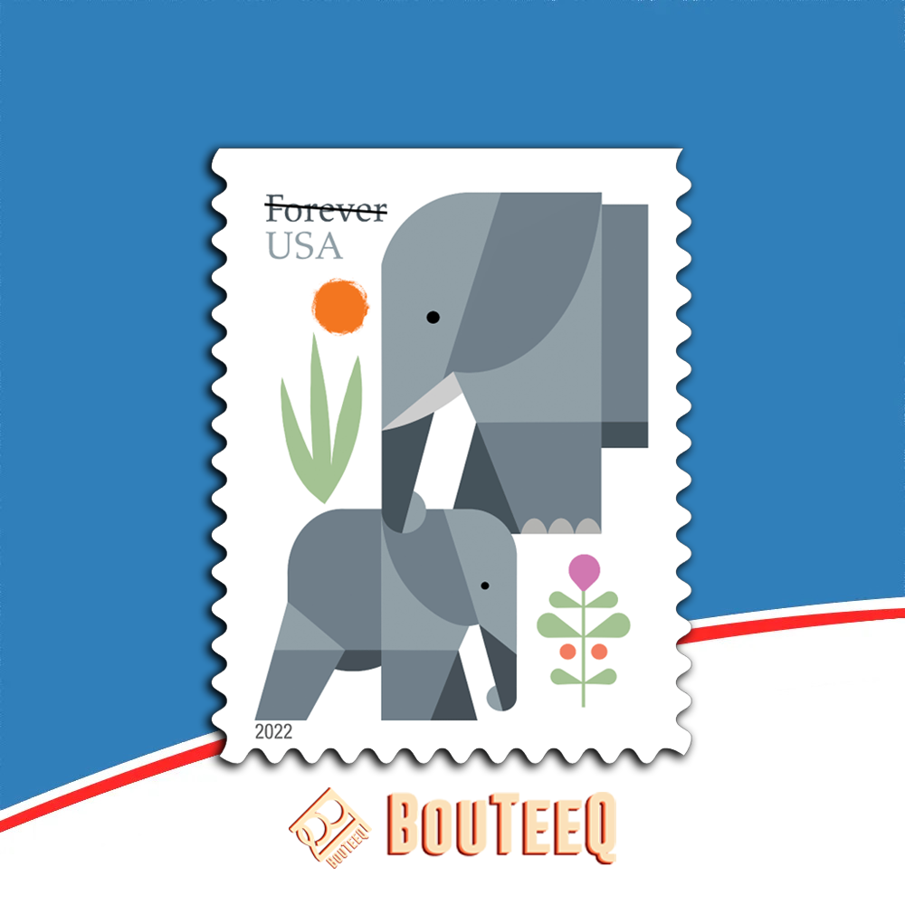 Elephants 2022 USPS Stamps ��� All Brand New Forever Stamps i
