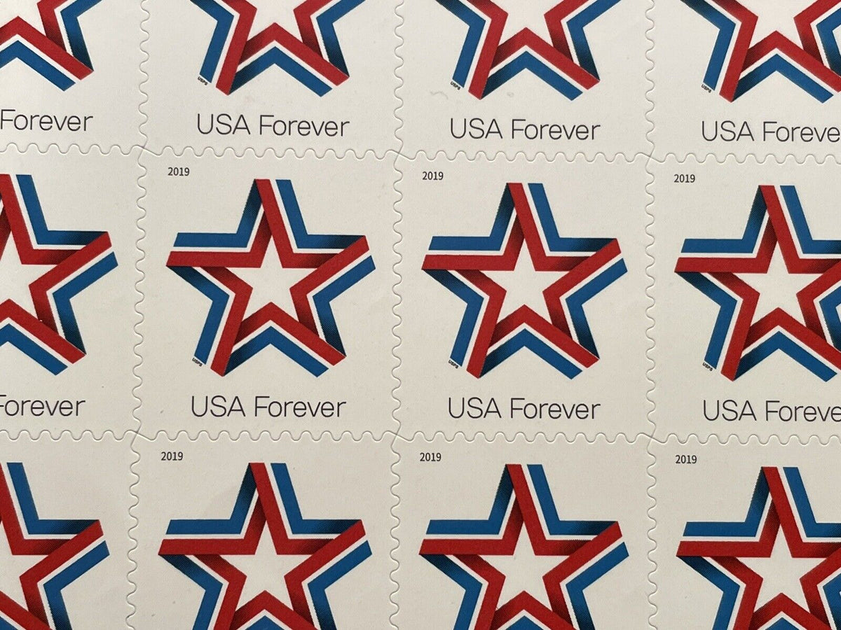 Star Ribbon 2019 USPS Stamps ��� All Brand New Forever Stamps i