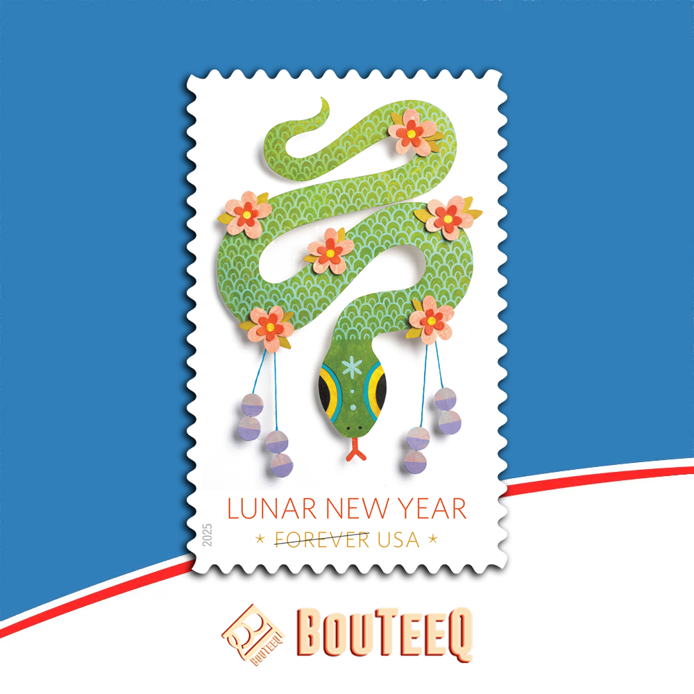 Lunar New Year ��� Year of the Snake 2025 USPS Stamps ��� All Brand New Forever St