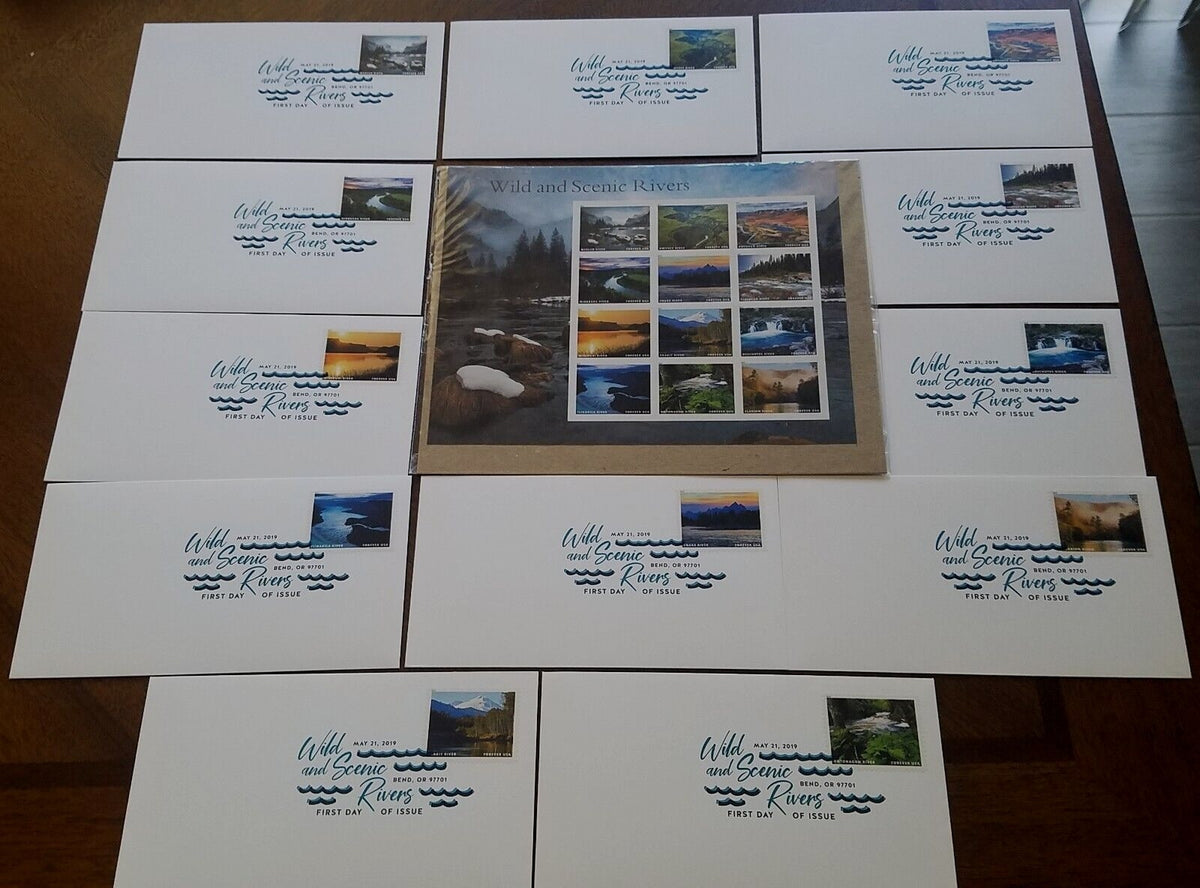 Wild And Scenic Rivers 2019 USPS Stamps ��� All Brand New Forever Stamps im
