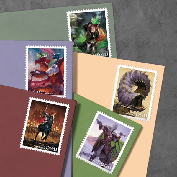 Dungeons & Dragons 2024 USPS Stamps ��� All Brand New Forever Stamps i