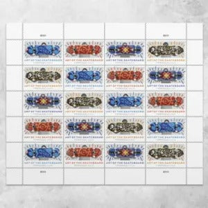 Art of the Skateboard 2023 USPS Stamps ��� All Brand New Forever Stamps i