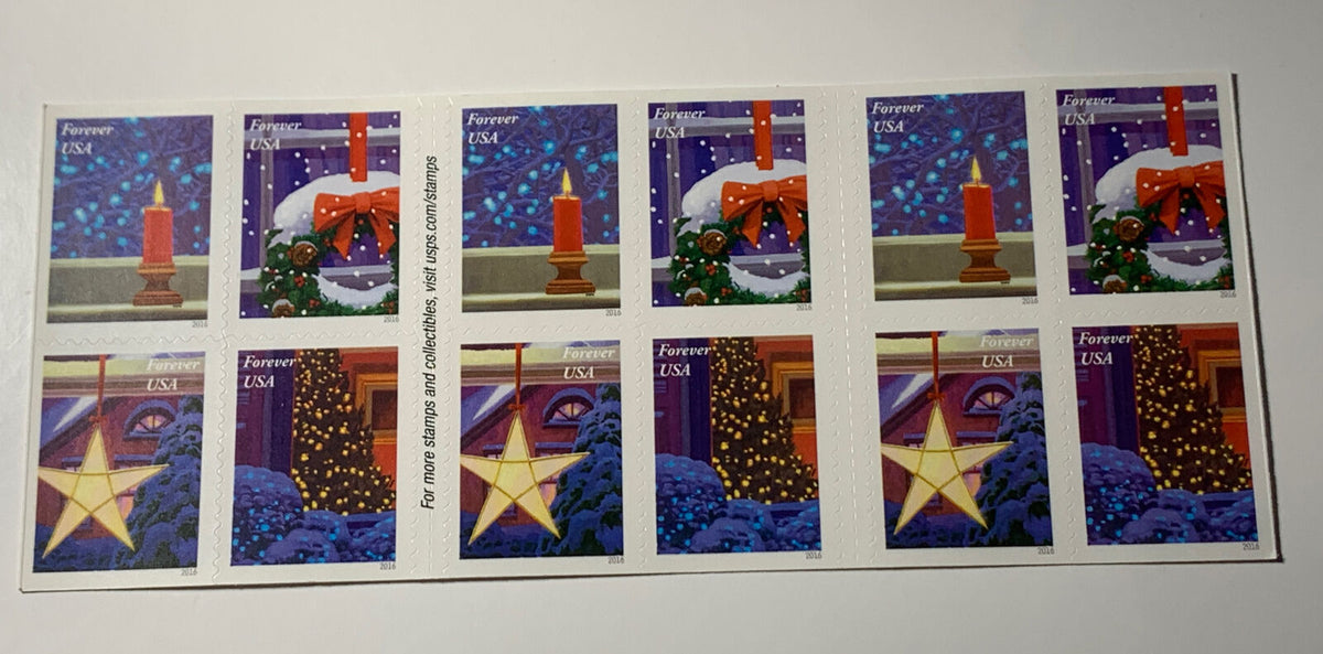 Holiday Windows 2016 USPS Stamps