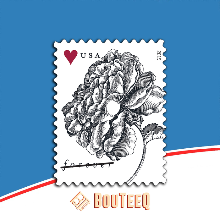 Vintage Rose 2015 USPS Stamps ��� All Brand New Forever Stamps i