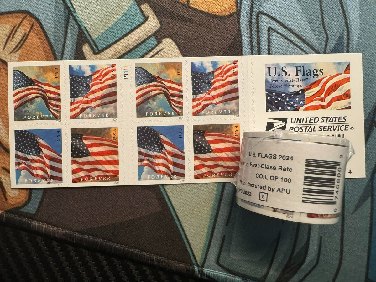 2024 US Flags USPS Stamps Brand New Free Shipping image 2