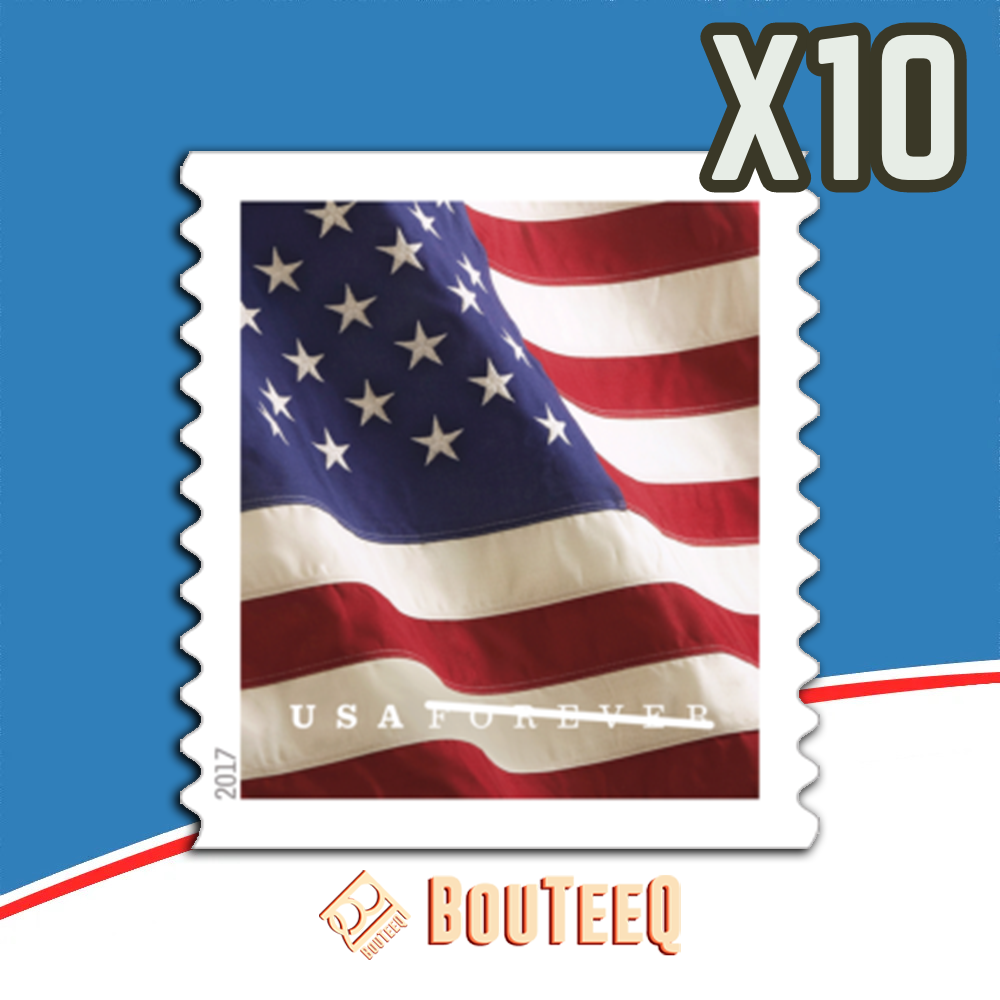 2017 US Flags USPS Stamps , 1000Pcs / 10Rolls image 0