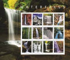 Waterfalls 2023 USPS Stamps ��� All Brand New Forever Stamps i