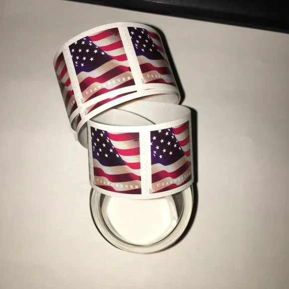 2017 US Flags USPS Stamps , 500Pcs / 5Rolls image 5