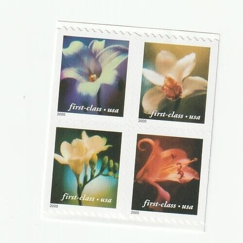 Four Flowers 2000 USPS Stamps��� All Brand New Forever Stamps i