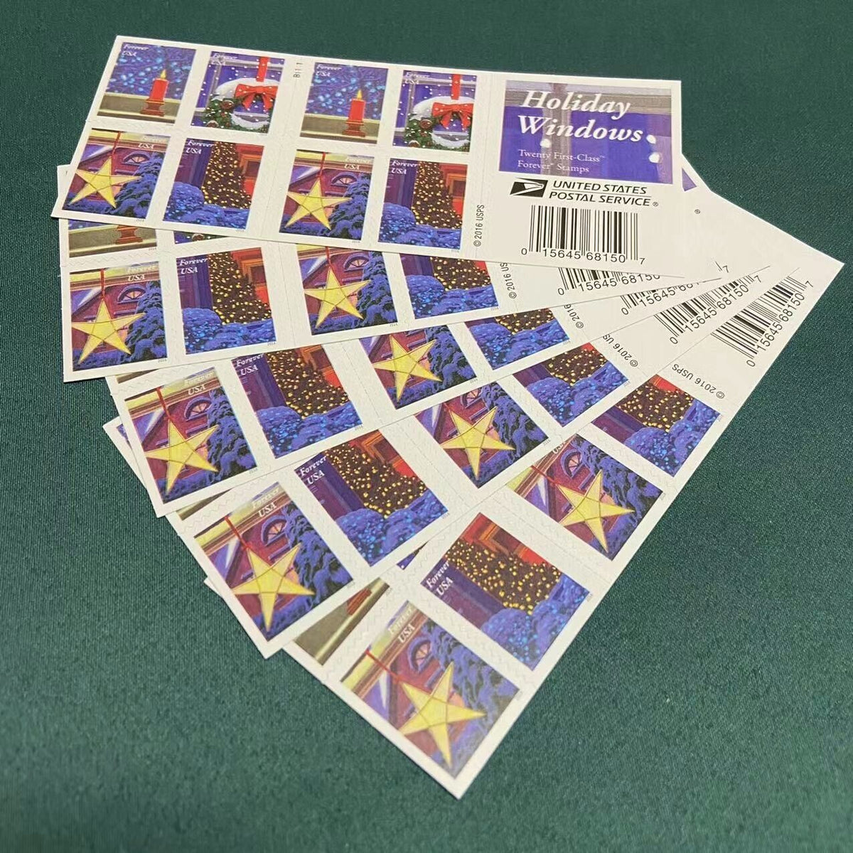 Holiday Windows 2016 USPS Stamps