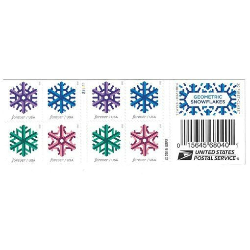 Geometric Snowflake 2015 USPS Stamps