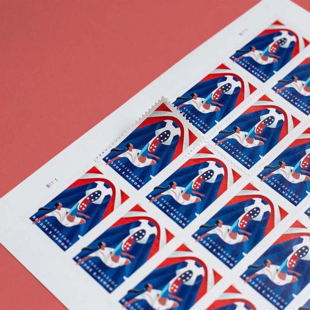 Women���s Soccer 2023 USPS Stamps ��� All Brand New Forever St