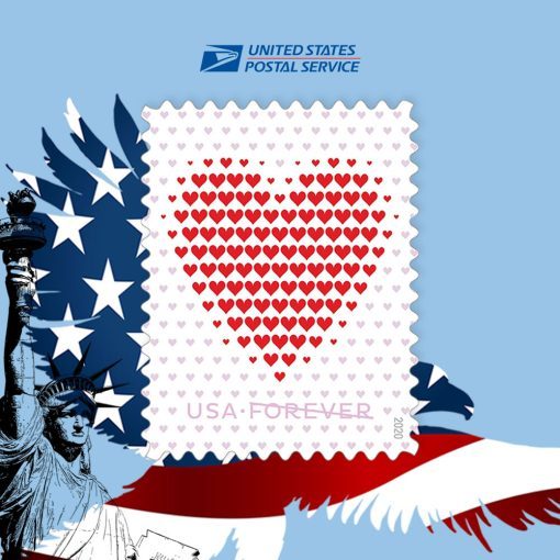 Made of Hearts 2020 USPS Stamps All Brand New Forever Stamps BouTeeQ