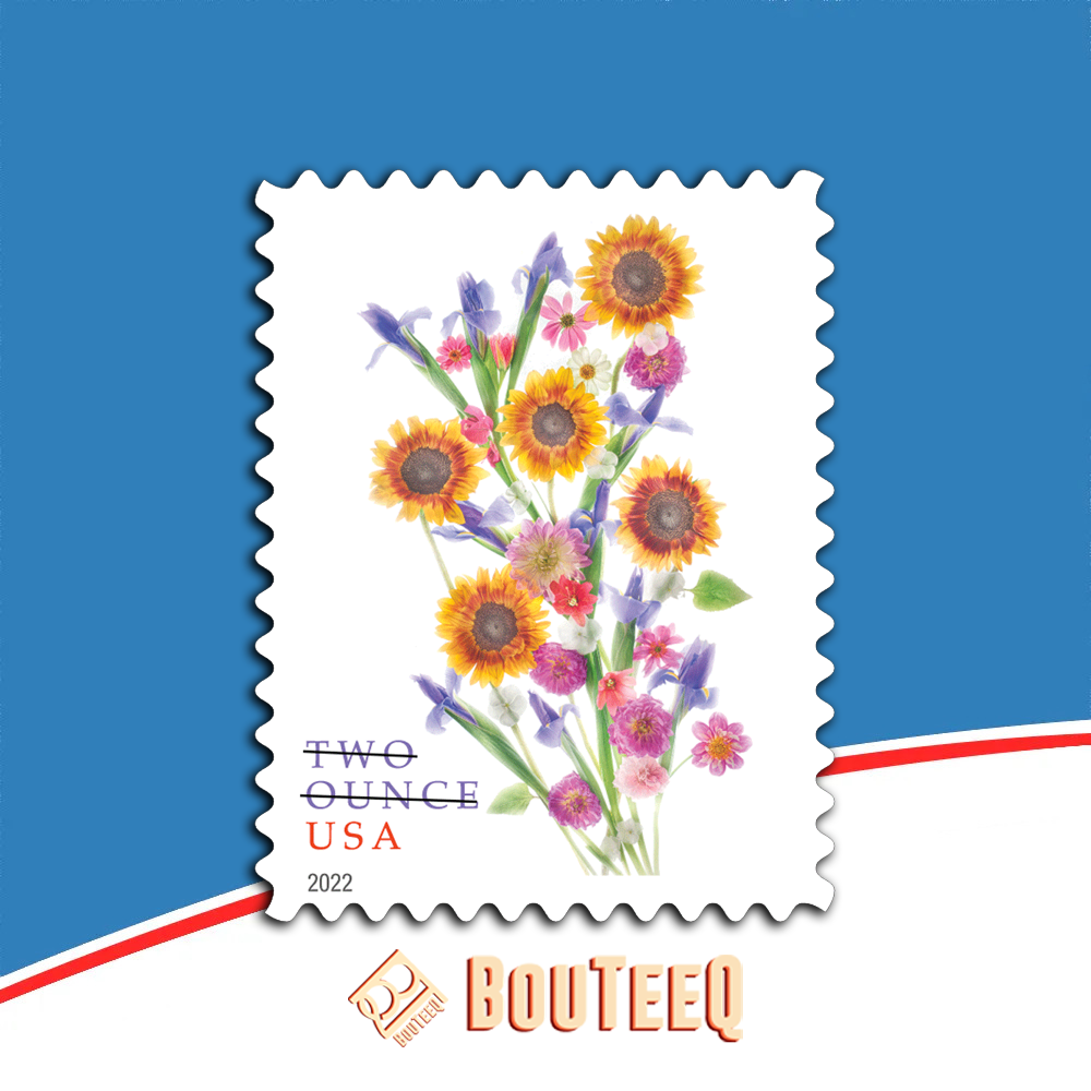Sunflower Bouquet 2022 USPS Stamps – All Brand New Forever Stamps